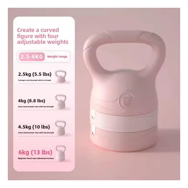 Fitness Kettlebell Spor Kadınlar Kettlebell Erkekler Gluteal Kas Eğitimi Dambıl Squat Güç Fitness - Görsel 2