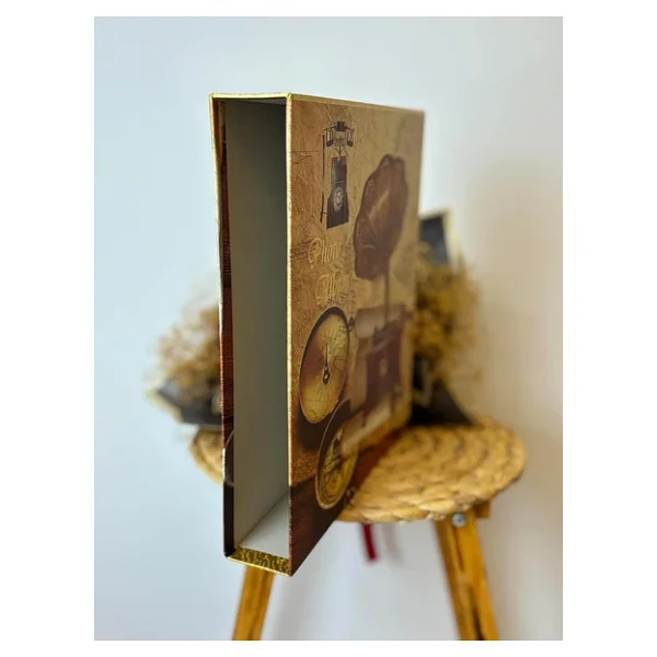 Rabsev Rs21 Fotoğraf Albümü 10x15cm 600 Lük Gramafon Desenli Kutulu Yatay Dikey Modeli - Görsel 5