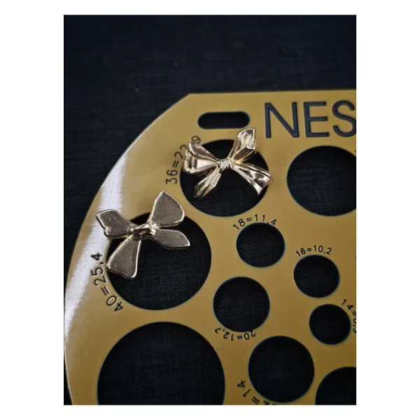 Nesgo Moda Z.A.R.A Fiyonk Model Metal Gold Düğme 6 Adet 23 Mm 36 Boy - Görsel 4
