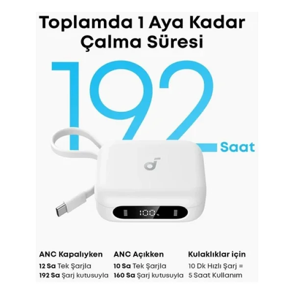 Anker Soundcore P41i TWS Kulak İçi Bluetooth Kulaklık - Görsel 5