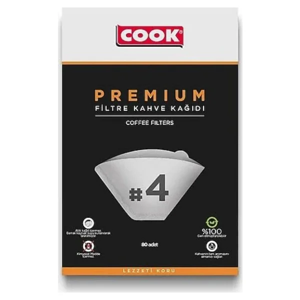 Cook Premium Filtre Kahve Kağıdı 80'li Ebat 4 - Görsel 4