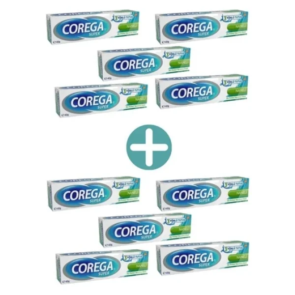 Corega Naneli 40 Gr 10 Adet Protez Diş Yapıştırıcı - Görsel 4