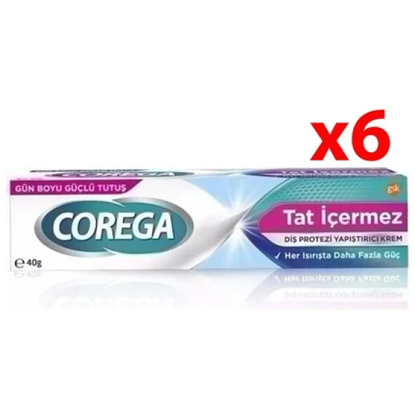 Corega Tat İçermez 40 Gr 6 Adet Protez Diş Yapıştırıcı - Görsel 4