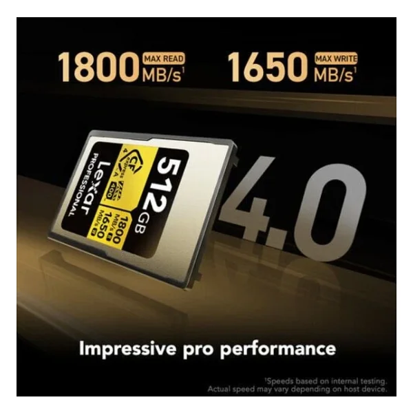 Lexar Professional Gold CFexpress 4.0 Type-A 512 GB Hafıza Kartı - Görsel 2