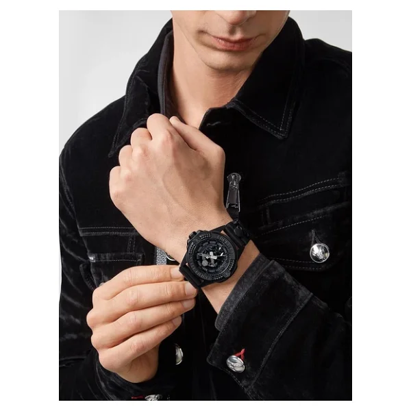 Philipp Plein The Skull PWAAA0721 Silikon Kordon Siyah Erkek Kol Saati - Görsel 4