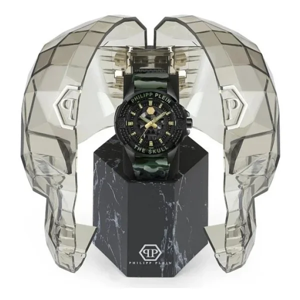 Philipp Plein The Skull PWAAA Silikon Kordon Erkek Kol Saati - Görsel 6