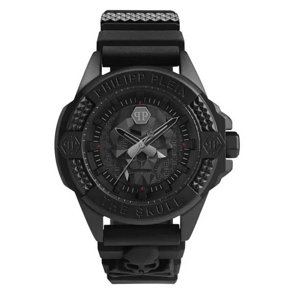 Philipp Plein The Skull PWAAA0721 Silikon Kordon Siyah Erkek Kol Saati - Görsel 2
