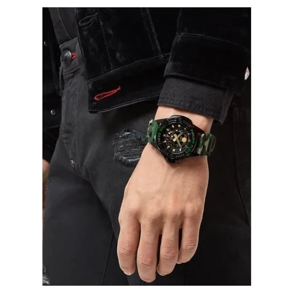 Philipp Plein The Skull PWAAA Silikon Kordon Erkek Kol Saati - Görsel 5