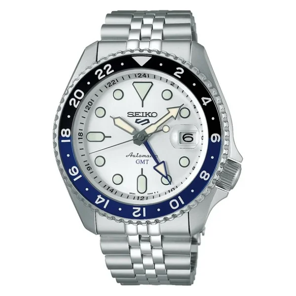 Seiko 5 Sports Skx Ssk033 Çelik Kordon Siyah-Mavi Erkek Kol Saati - Görsel 5