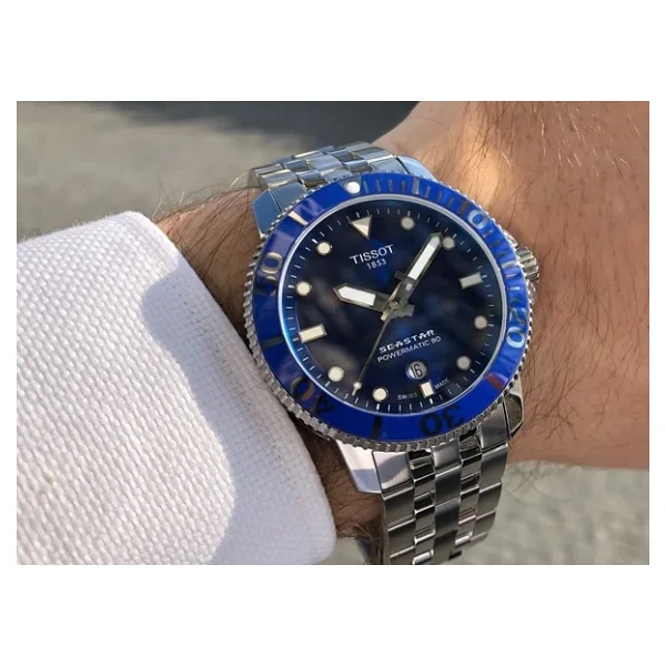 Tissot Seastar 1000 Powermatic 80 T120.407.11.041.00 Çelik Kordon Saks Mavisi Erkek Kol Saati - Görsel 2