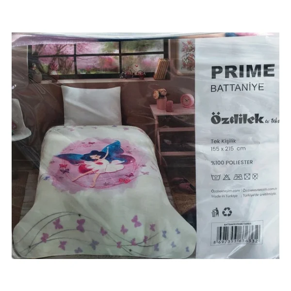 Özdilek Prime Tek Kişilik Çocuk Battaniye (155x215)-Fairies Yeni - Görsel 5