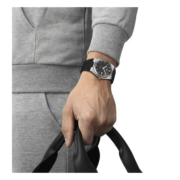 Tissot PRX 40mm T137.410.17.051.00 Siyah Kauçuk Kordon Erkek Kol Saati - Görsel 2