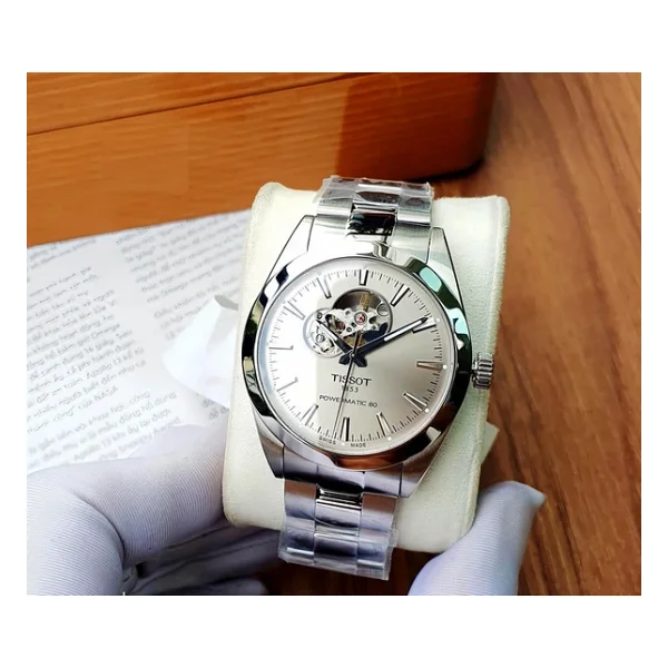 Tissot Gentleman Powermatic 80 Open Heart T127.407.11.081.00 Vizon Erkek Kol Saati - Görsel 10