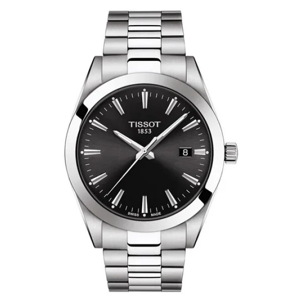 Tissot Gentleman T127.410.11.051.00 Çelik Kordon Siyah Erkek Kol Saati - Görsel 5