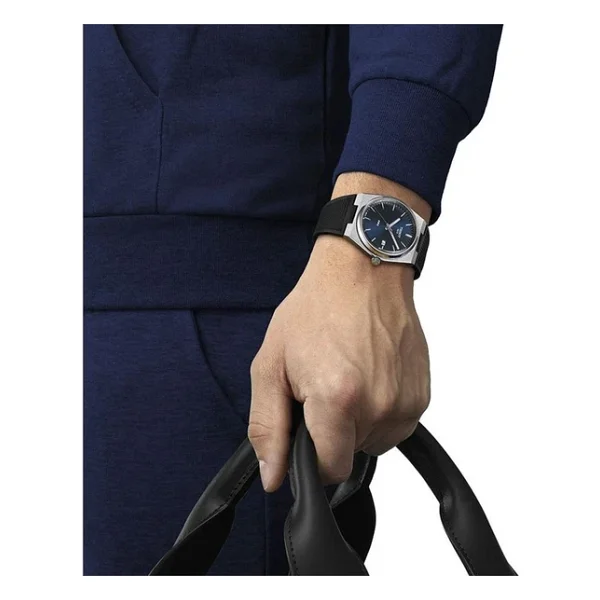 Tissot PRX 40mm T137.410.17.041.00 Mavi Kauçuk Kordon Erkek Kol Saati - Görsel 2