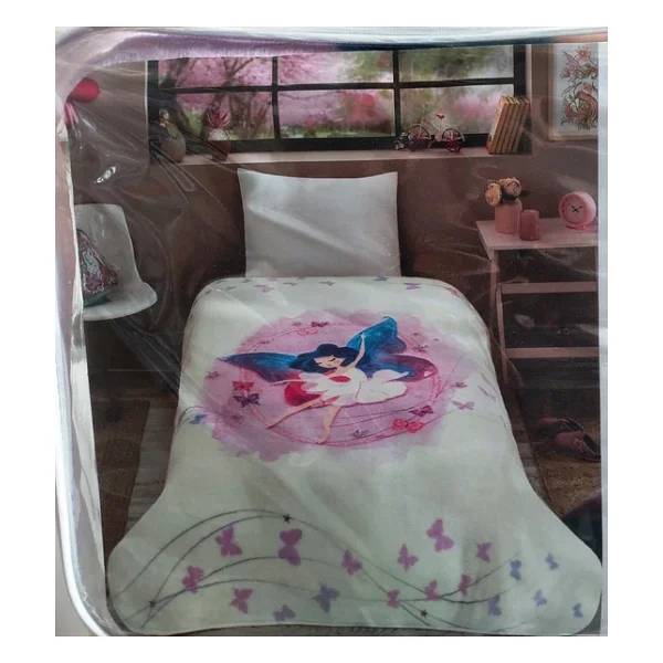 Özdilek Prime Tek Kişilik Çocuk Battaniye (155x215)-Fairies Yeni - Görsel 3