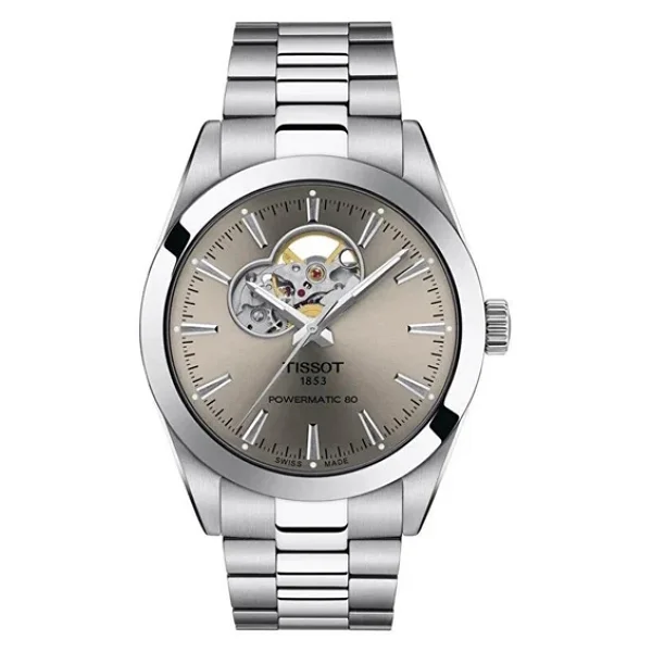 Tissot Gentleman Powermatic 80 Open Heart T127.407.11.081.00 Vizon Erkek Kol Saati - Görsel 6
