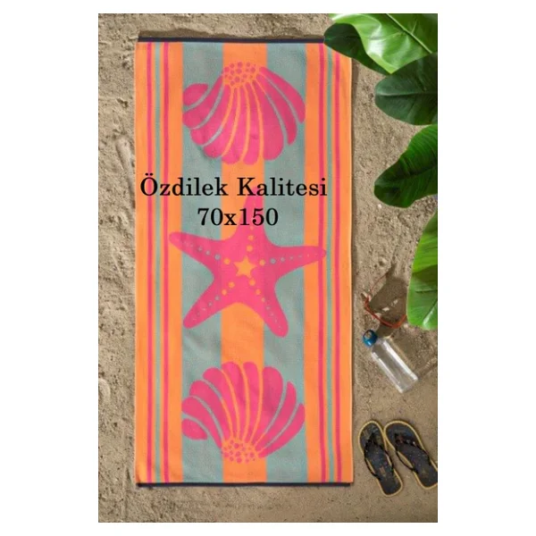 Özdilek Nice Plaj Havlusu (70x150)-Pink Shell - Görsel 4