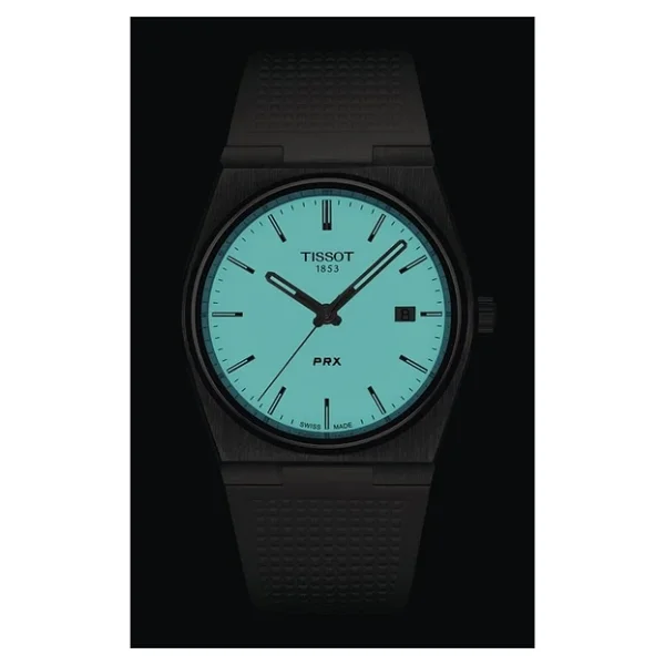 Tissot PRX 40mm T137.410.17.011.00 Beyaz Kauçuk Kordon Erkek Kol Saati - Görsel 10