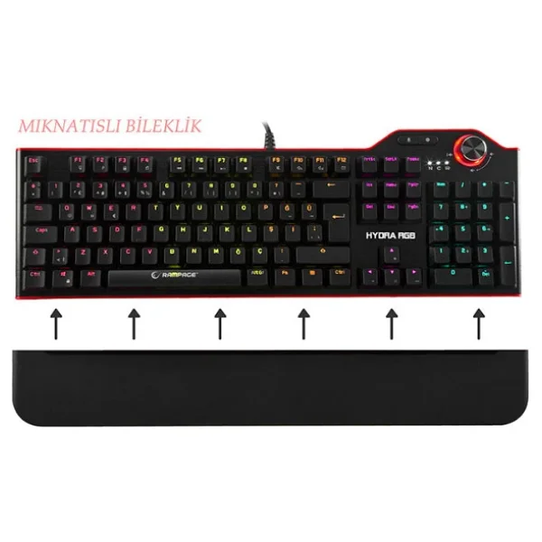 Rampage Hydra R6 RGB Blue Switch Kablolu Mekanik Oyuncu Klavyesi - Görsel 6