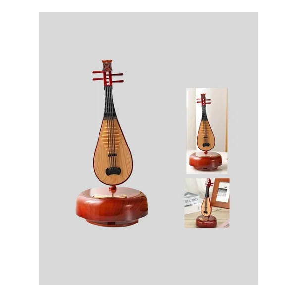 Enstrüman Figürlü Melodi Çalan Dekoratif Müzik Kutusu - Görsel 7