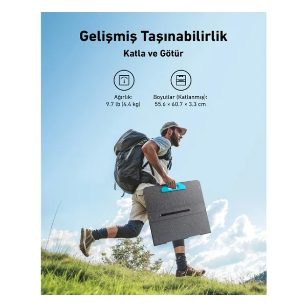 Anker Solix Ps100 100 W Taşınabilir Güneş Paneli - Görsel 4