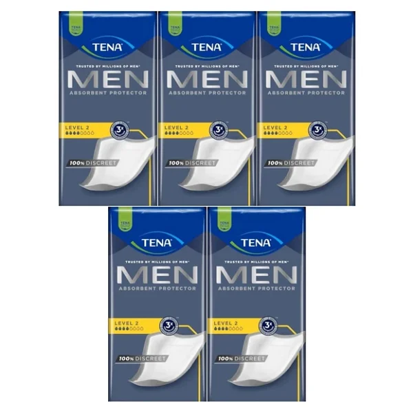 Tena Level 2 Orta Boy M Beden 4 Damla 20'li 5 Paket Erkek Mesane Pedi - Görsel 5