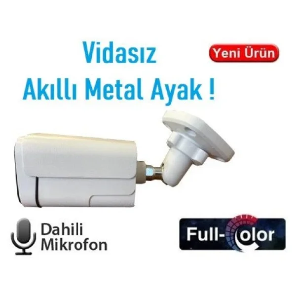 Ezcool Ez-2315ıps 5mp 3.6mm Fullcolor Sesli Poe Ip Bullet Kamera - Görsel 6