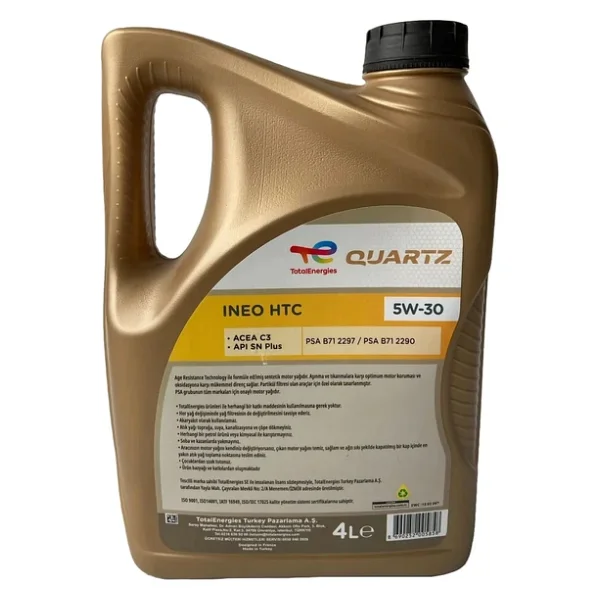 Total Quartz Ineo Htc 5w-30 4 Lt Motor Yağı - Görsel 4