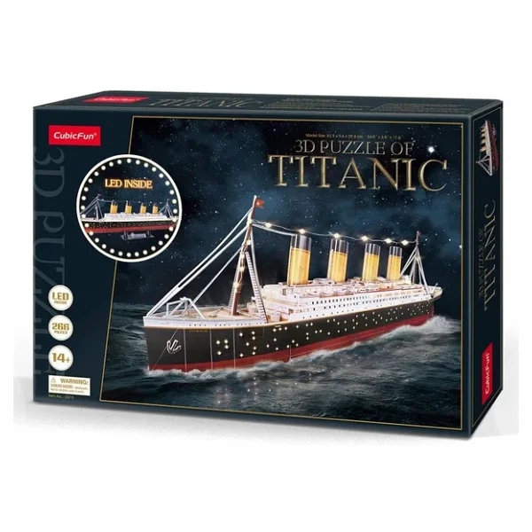 Cubic Fun 3d 266 Parça LED Işıklı Puzzle Titanic - Görsel 4