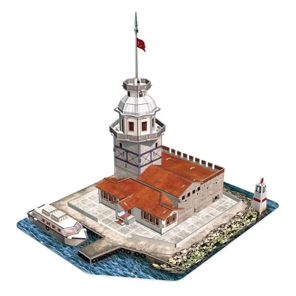 Cubicfun 3d 66 Parça Kız Kulesi Puzzle - Görsel 10