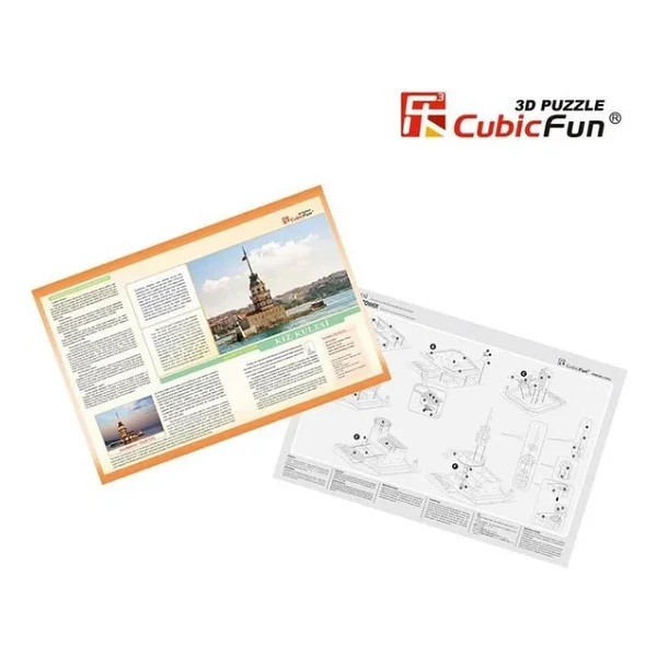 Cubicfun 3d 66 Parça Kız Kulesi Puzzle - Görsel 8