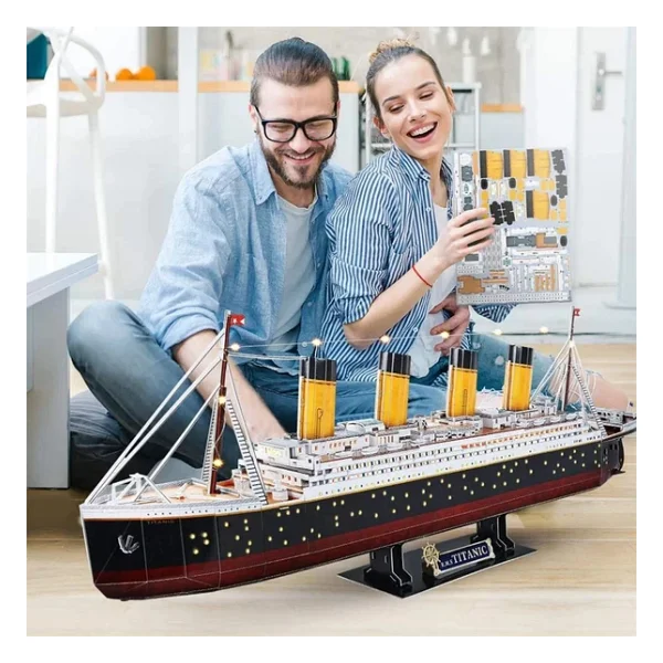 Cubic Fun 3d 266 Parça LED Işıklı Puzzle Titanic - Görsel 7