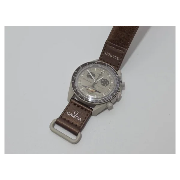 Swatch X Omega Bioceramic Moonswatch Kol Saati - Görsel 5