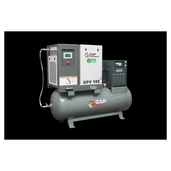 Gap Gpv10e-Set 500 Litre 10 Hp Hava Kompresörü İnvertörlü Vidalı Kompresör