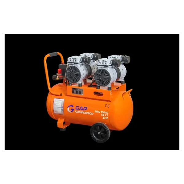 Gap 50 Lt 4 Emişli 2 Hp Sessiz Yağsız Kompresör - Görsel 2