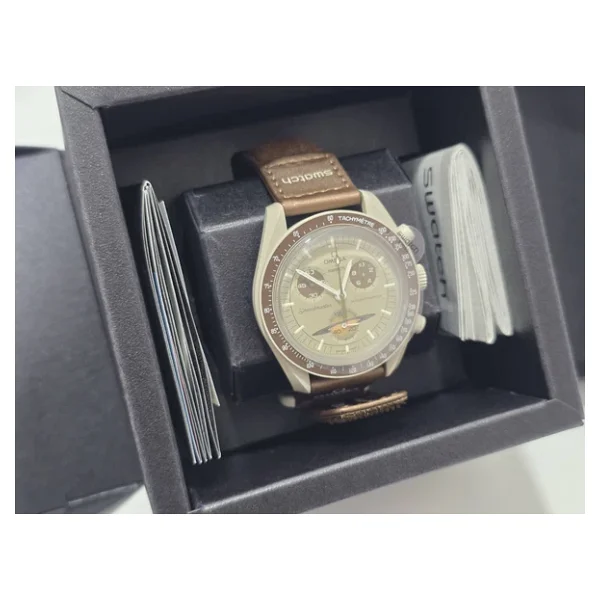 Swatch X Omega Bioceramic Moonswatch Kol Saati - Görsel 8