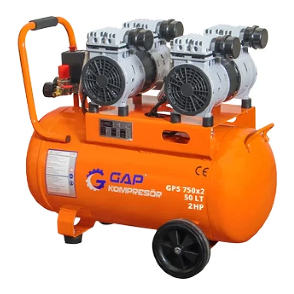 Gap 50 Lt 4 Emişli 2 Hp Sessiz Yağsız Kompresör - Görsel 4