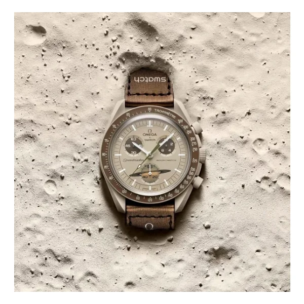 Swatch X Omega Bioceramic Moonswatch Kol Saati - Görsel 2