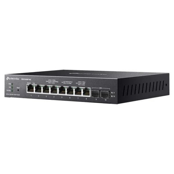 Tp-Link Sg2210xmp-M2 8 Port 2.5g Gigabit Poe Switch - Görsel 6