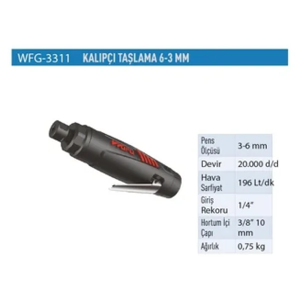Wufu Kalıpçı Taşlama 6-3mm Wfg3311 - Görsel 7