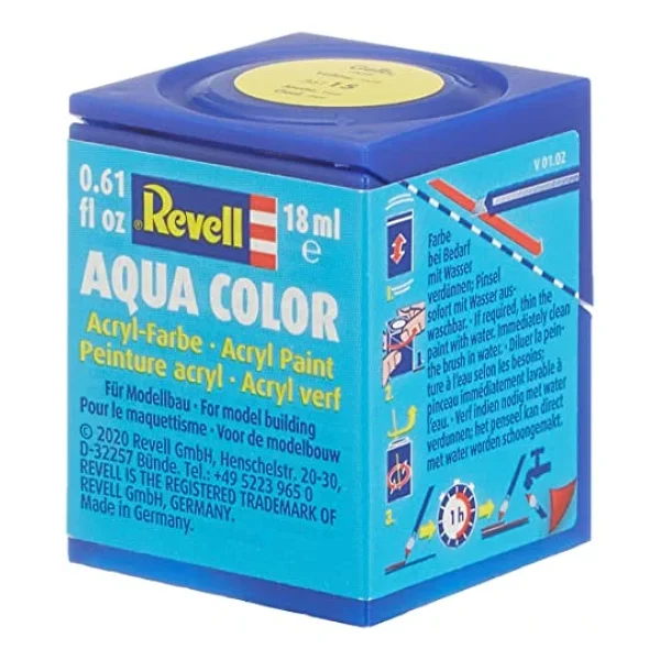 Revell - Su Bazlı Maket Boyası Sarı Mat 18 Ml (36115) - Görsel 2