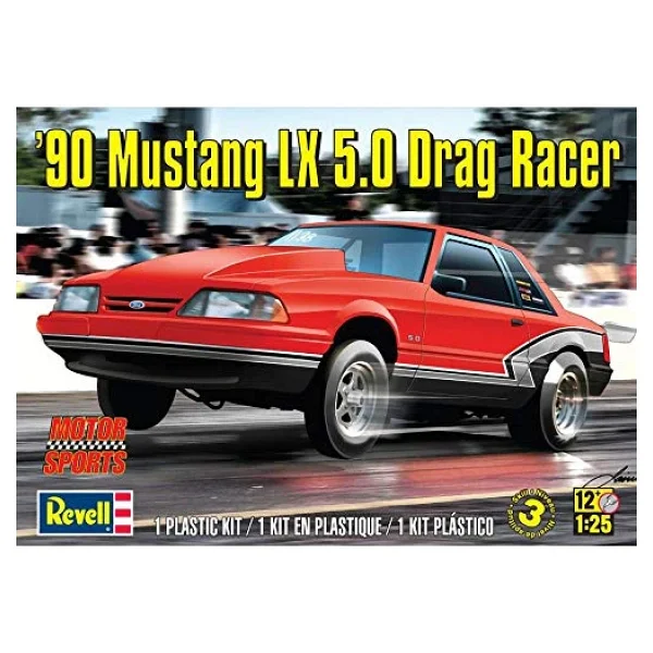 Revell Monogram Ölçek 1: 25 1990 Mustang Lx 5.0 Drag Race Auto (Çok Renkli) - Görsel 2
