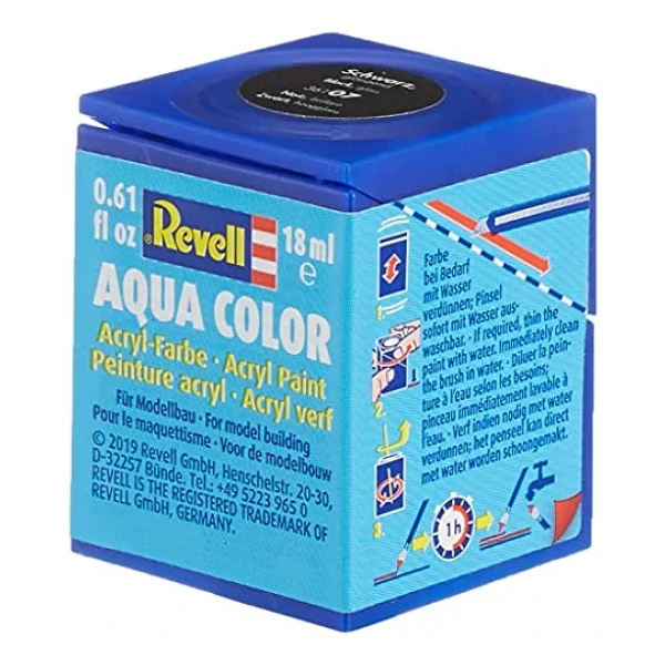 Revell - Su Bazlı Maket Boyası Siyah Parlak 18 Ml (36107) - Görsel 6