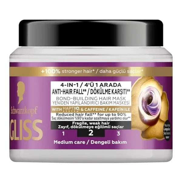 Gliss Full Hair Wonder Dökülme Karşıtı 400 Ml Saç Maskesi - Görsel 4