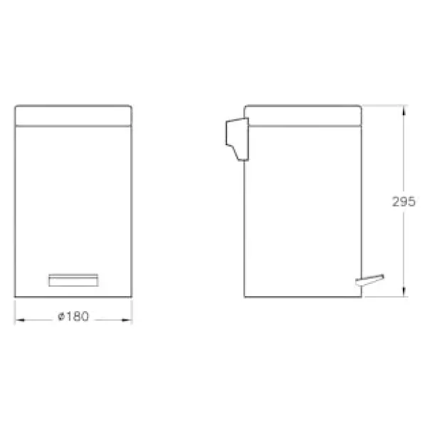 Vitra A44012 Arkitekta 4.5 Lt Yavaş Kapanır Çöp Kovası - Görsel 5