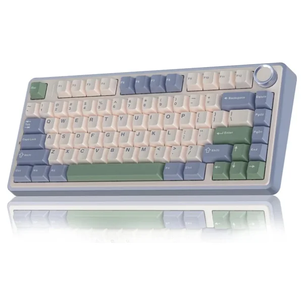 Aula F75 Bej RGB %75 Tkl Reaper Switch Kablolu/Kablosuz Mekanik Oyuncu Klavyesi - Görsel 3