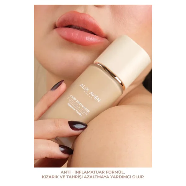 Alix Avien Care Enhancer Kırışıklık Karşıtı Spf 30 804 Pale Ivory 30 Ml Likit Fondöten - Görsel 4