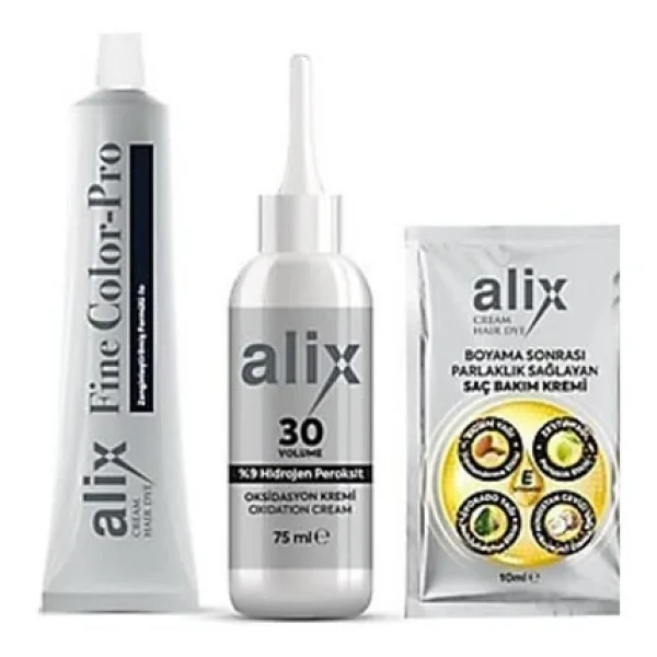 Alix Kit Saç Boyası 4.0 Kahve - Görsel 2