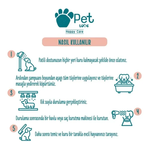 Pet Love Şampuan, Çilek, 500 Mililitre - Görsel 10